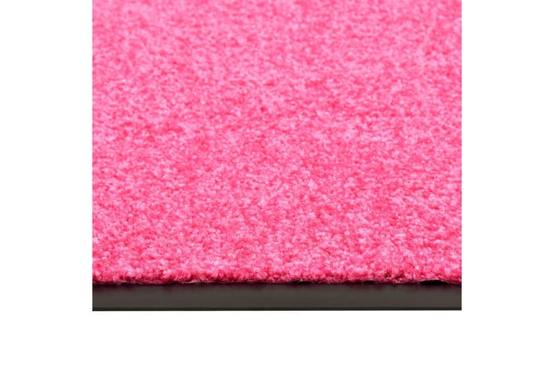 Dørmatte vaskbar rosa 90x120 cm - Rosa - Hall matte