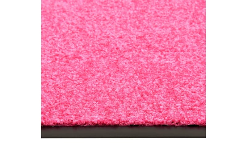 Dørmatte vaskbar rosa 90x150 cm - Rosa - Hall matte