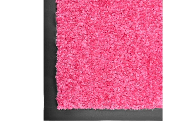 Dørmatte vaskbar rosa 90x150 cm - Rosa - Hall matte