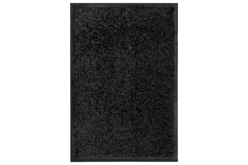 Dørmatte vaskbar svart 40x60 cm - Svart - Hall matte