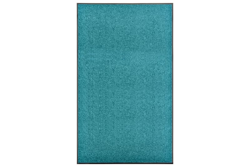 Dørmatte vaskbar turkis 90x150 cm - Blå - Hall matte