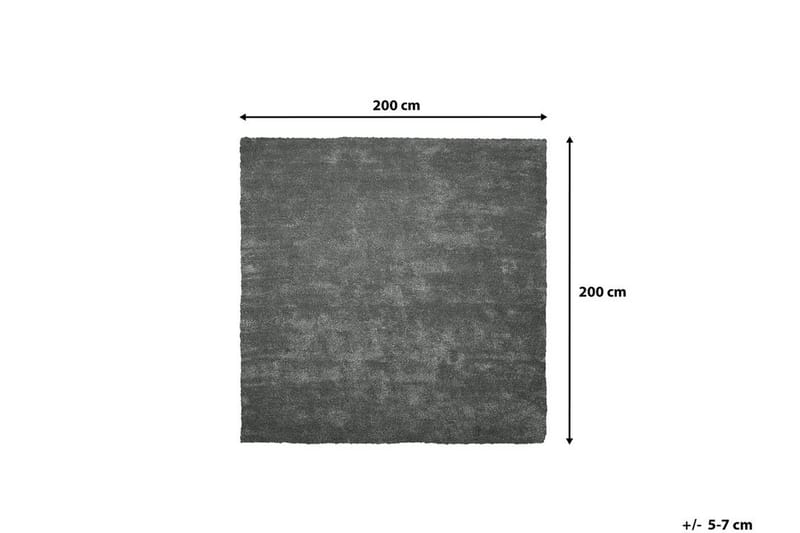 Demre Matte 200x200 cm - Mørkegrå - Tekstiler - Tepper & Matter