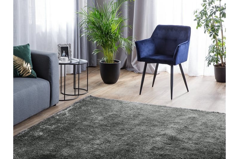 Demre Matte 200x200 cm - Mørkegrå - Tekstiler - Tepper & Matter
