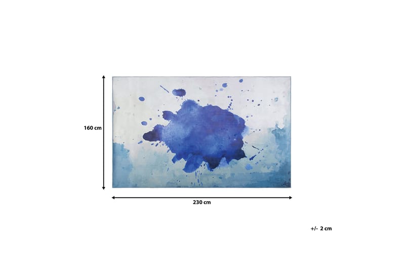 Domenice Matte 160x230 cm - Blå - Tepper & Matter