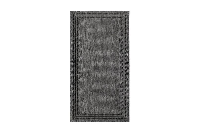 Flatvävd matta KM Home Antracit 80x240 cm, Antrasitt