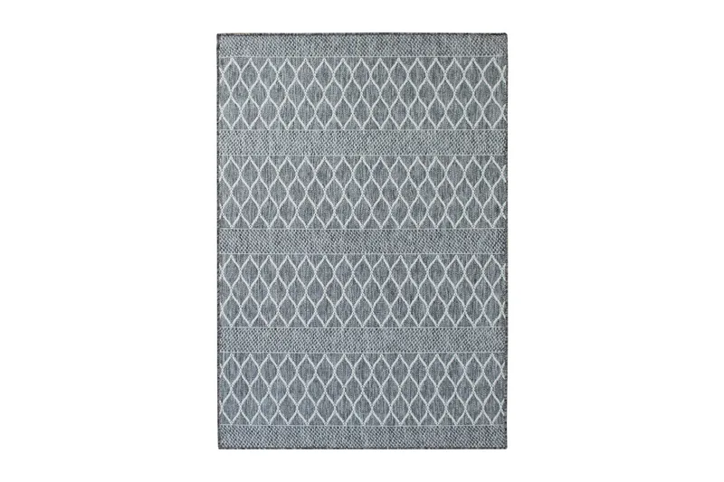 Flatvävd matta KM Home Grå, Vit 133x190 cm, undefined