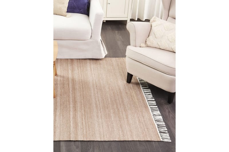 Flatvevd Malhia - Beige, 160x230 cm - Tekstiler - Tepper & Matter - Flatvevde tepper