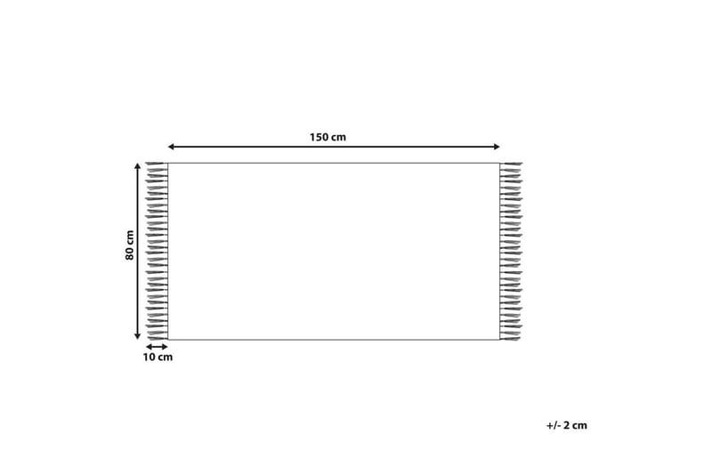 Flatvevd Malhia - Grå, 80x150 cm - Tekstiler - Tepper & Matter - Små tepper