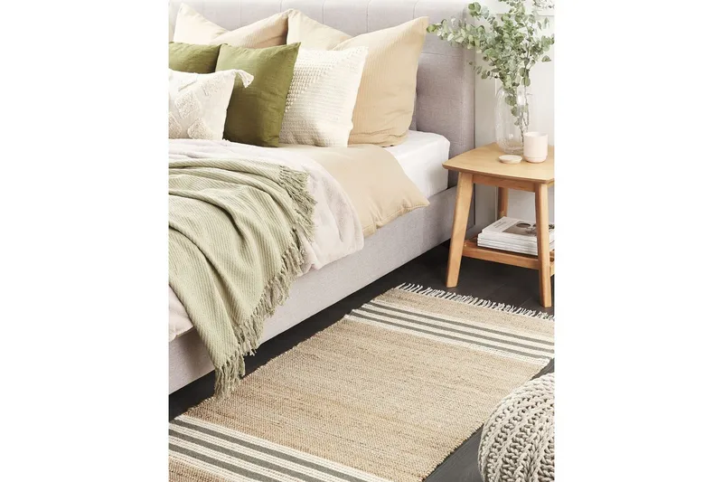 Flatvevd Mirza - Beige, Natur, Grå, Hvit - Tekstiler - Tepper & Matter - Små tepper