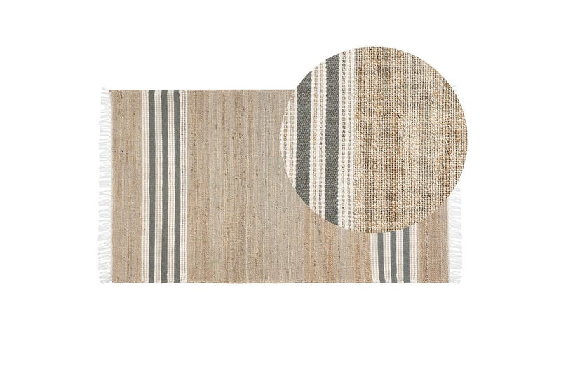 Flatvevd Mirza - Beige, Natur, Grå, Hvit - Tekstiler - Tepper & Matter - Flatvevde tepper
