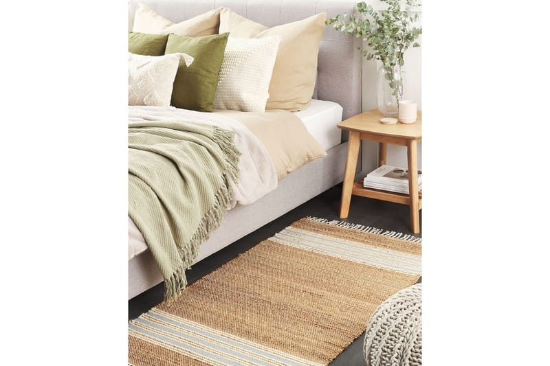 Flatvevd Mirza - Beige, Natur, Hvit, Blå - Tekstiler - Tepper & Matter - Flatvevde tepper