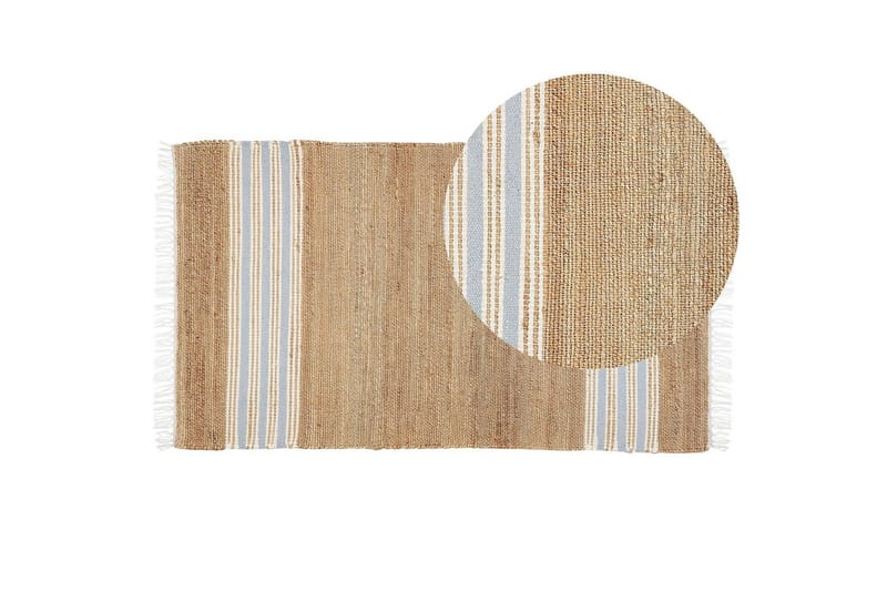 Flatvevd Mirza - Beige, Natur, Hvit, Blå - Tekstiler - Tepper & Matter - Flatvevde tepper