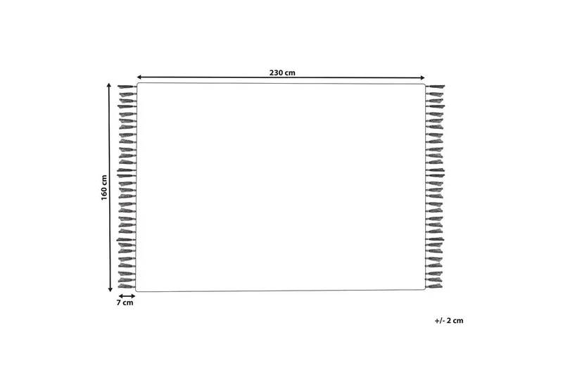 Flatvevd Nakkas - 160x230 cm - Tekstiler - Tepper & Matter - Flatvevde tepper