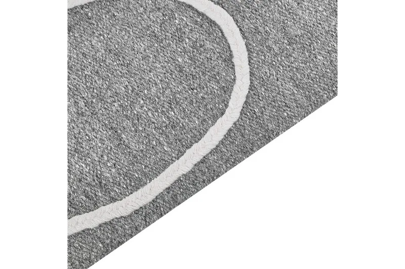 Flatvevd Yavu - Grå, hvit, 80x150 cm - Tekstiler - Tepper & Matter - Utendørstepper