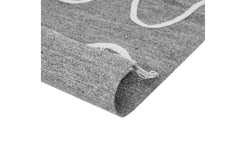 Flatvevd Yavu - Grå, hvit, 80x150 cm - Tekstiler - Tepper & Matter - Utendørstepper