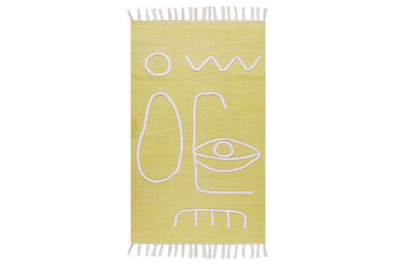 Flatvevd Yavu, Gul, 80x150 cm