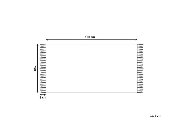 Flatvevd Yavu - Gul, 80x150 cm - Tekstiler - Tepper & Matter - Utendørstepper