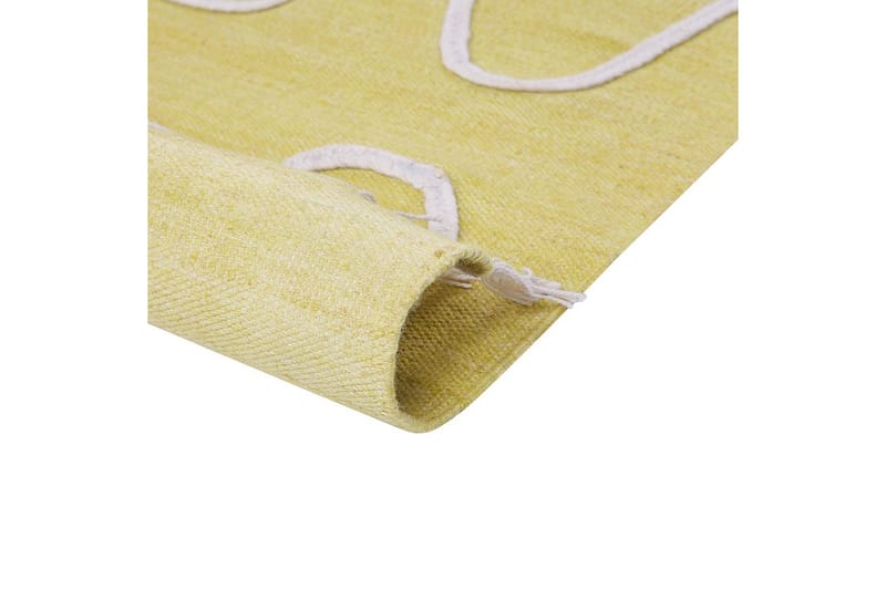 Flatvevd Yavu - Gul, 80x150 cm - Tekstiler - Tepper & Matter - Utendørstepper