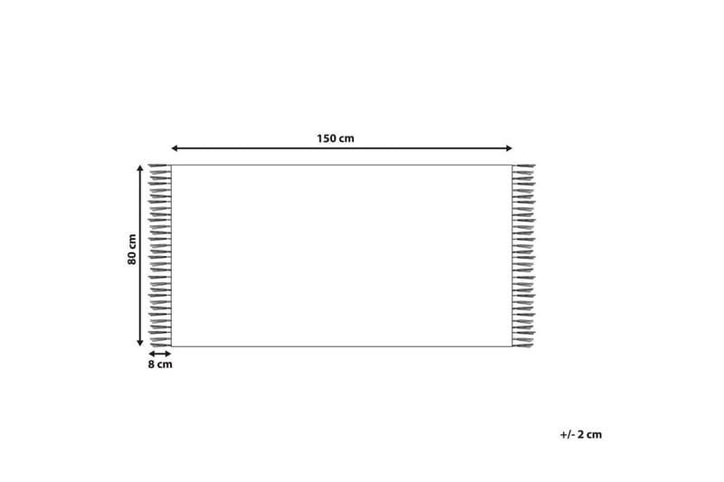 Flatvevd Yavu - Gul, 80x150 cm - Tekstiler - Tepper & Matter - Små tepper