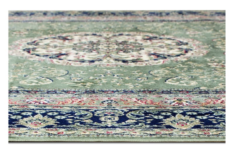 Casablanca Medallion Matte 80x250 - Grønn - Tekstiler - Tepper & Matter - Orientalske tepper