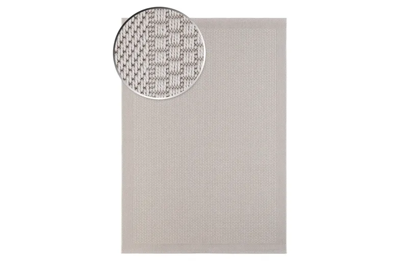 Miami Flatvevd Matte 160x230 cm - Hvit - Tekstiler - Tepper & Matter - Flatvevde tepper