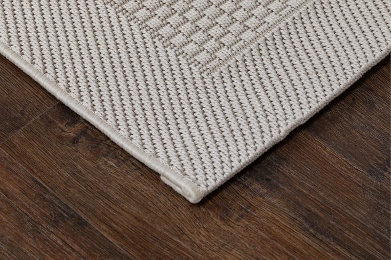 Miami Flatvevd Matte 200x290 cm - Hvit - Tekstiler - Tepper & Matter - Flatvevde tepper