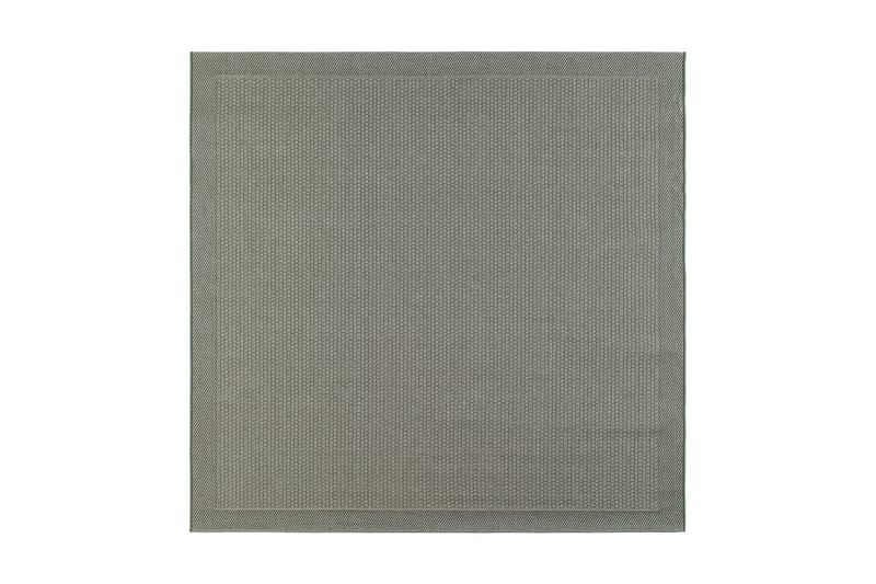 Miami Flatvevd Matte Firkantet 240x240 cm - Grønn - Tekstiler - Tepper & Matter - Flatvevde tepper