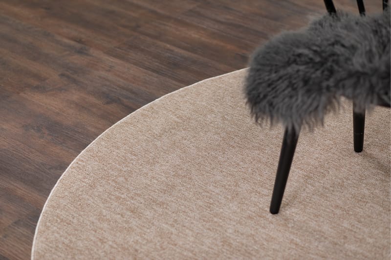 Porto Flatvevd Matte Rund 240 cm - Natur - Tekstiler - Tepper & Matter - Flatvevde tepper