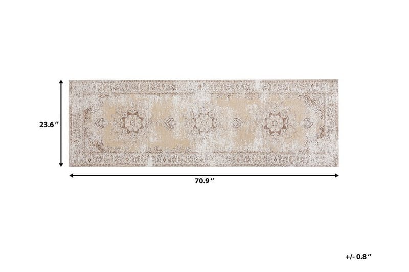 Flemington Matte 60x180 cm - Beige - Tekstiler - Tepper & Matter