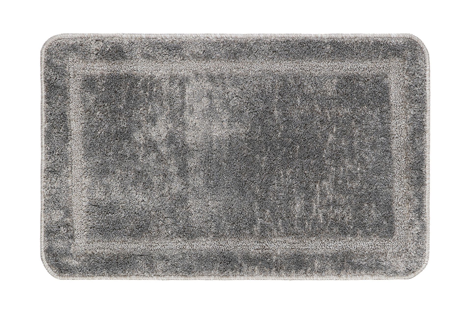 Frame Baderomsteppe 67x110 cm Oval - Grå - Tekstiler - Tepper & Matter - Baderomsmatte