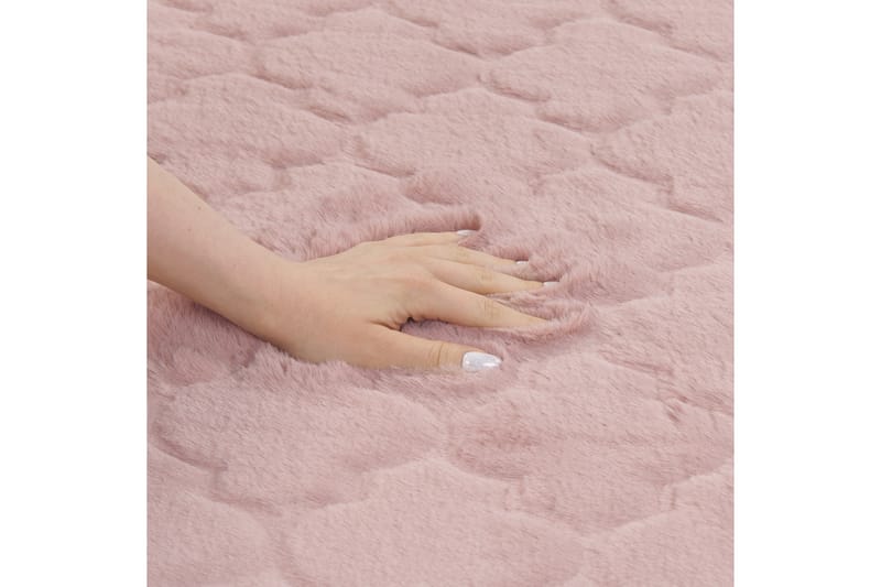 Gharo Skinnteppe 80x150 cm - Rosa - Tekstiler - Tepper & Matter - Skinn & pelstepper