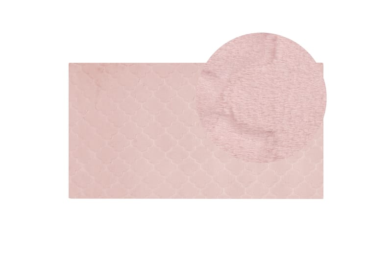 Gharo Skinnteppe 80x150 cm - Rosa - Tekstiler - Tepper & Matter - Skinn & pelstepper