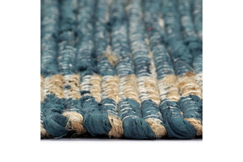 Håndlaget teppe jute blå 160x230 cm - Sisaltepper - Jutematter & hampematter - Håndvevde tepper