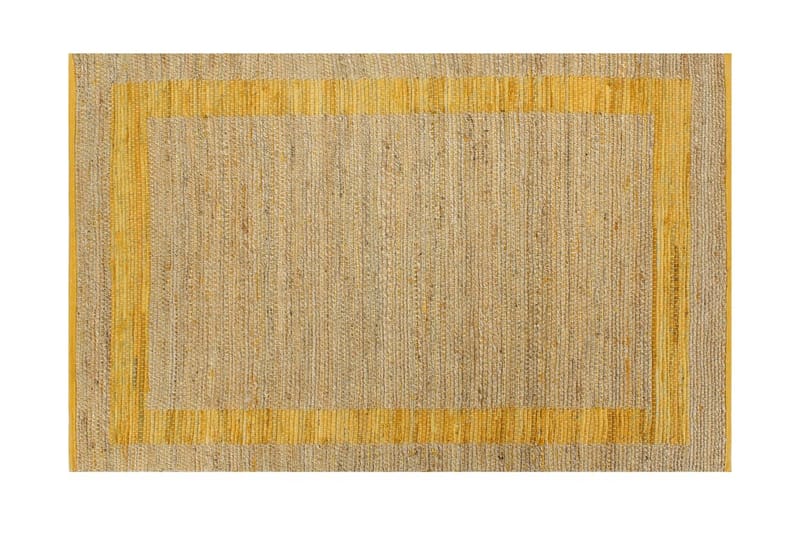 Håndlaget teppe jute gul 120x180 cm - Sisaltepper - Jutematter & hampematter - Håndvevde tepper