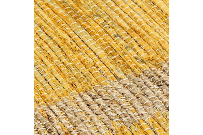 Håndlaget teppe jute gul 120x180 cm - Sisaltepper - Jutematter & hampematter - Håndvevde tepper