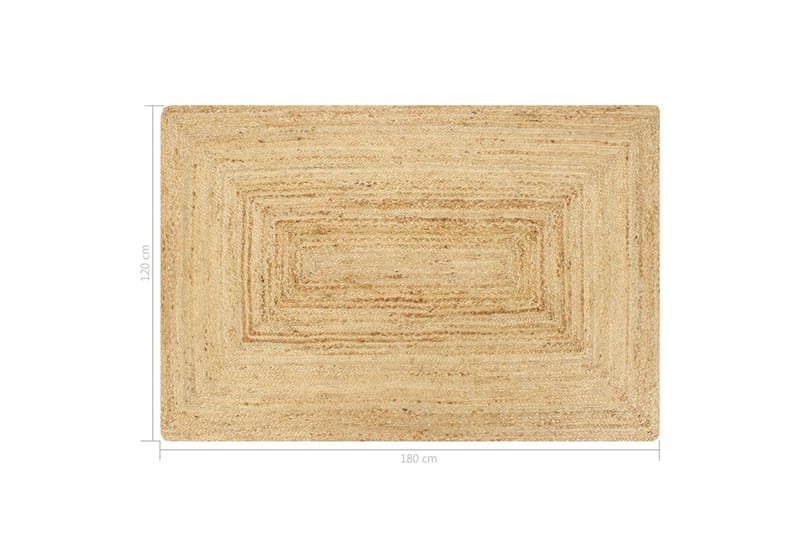 Håndlaget teppe jute naturlig 120x180 cm - Sisaltepper - Jutematter & hampematter - Håndvevde tepper