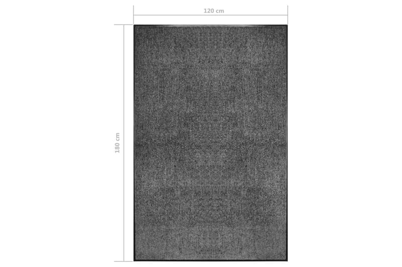 Dørmatte vaskbar antrasitt 120x180 cm - Antrasittgrå - Tekstiler - Tepper & Matter - Hall matte