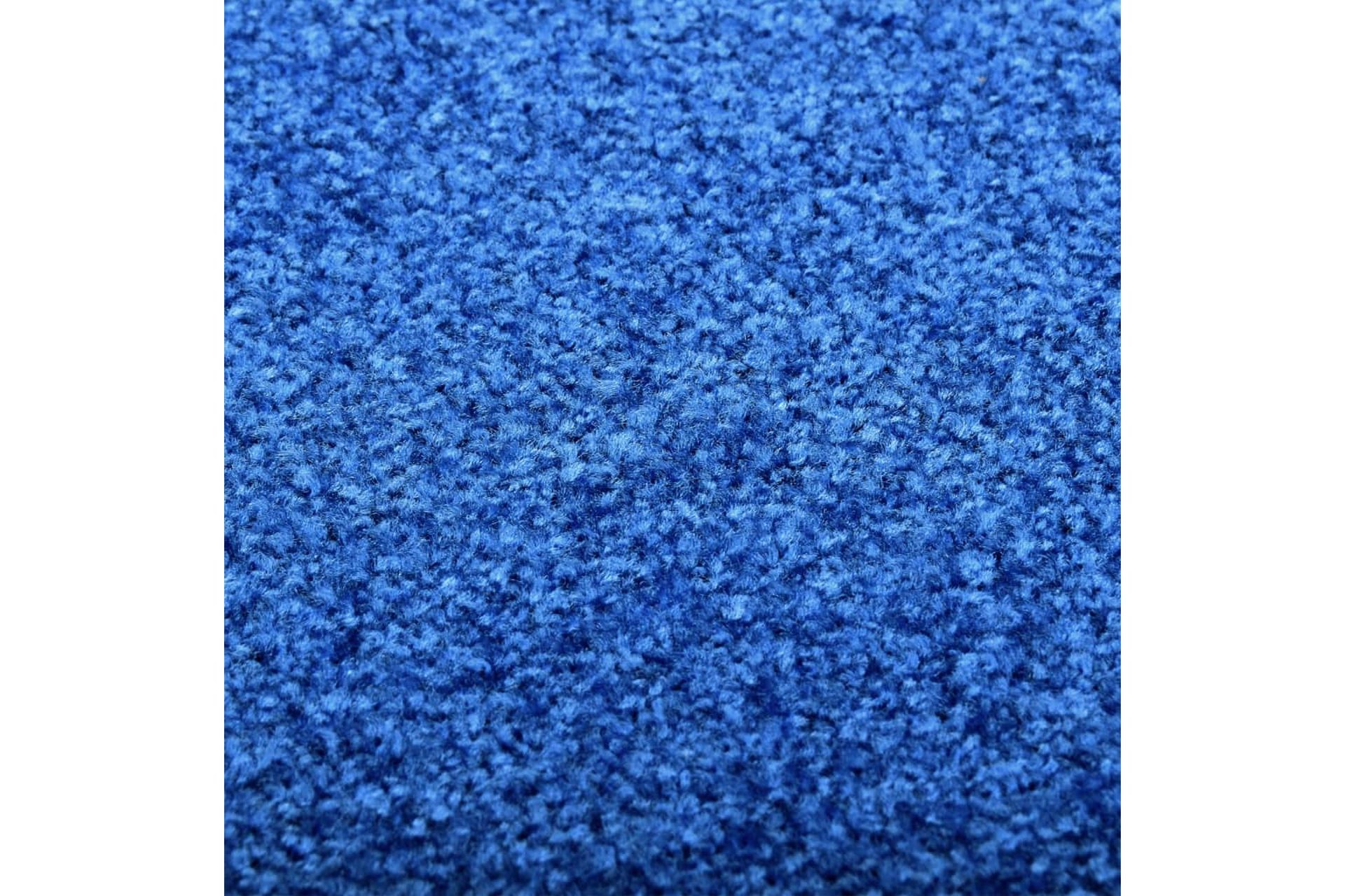 Dørmatte vaskbar blå 90x120 cm - Blå - Tekstiler - Tepper & Matter - Hall matte