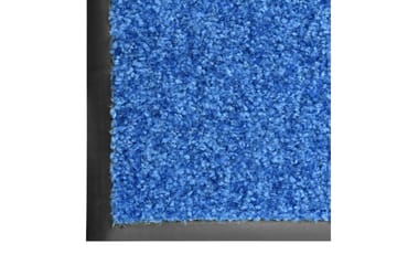 Dørmatte vaskbar blå 90x120 cm - Blå - Tekstiler - Tepper & Matter - Hall matte