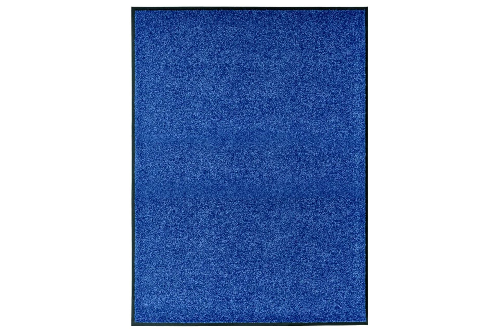 Dørmatte vaskbar blå 90x120 cm - Blå - Tekstiler - Tepper & Matter - Hall matte