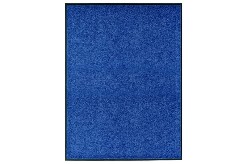 Dørmatte vaskbar blå 90x120 cm - Blå - Tekstiler - Tepper & Matter - Hall matte