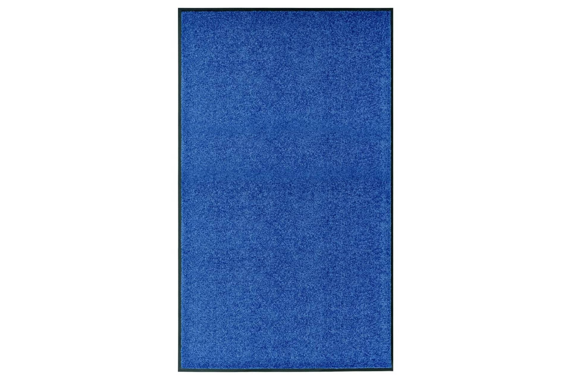 Dørmatte vaskbar blå 90x150 cm - Blå - Tekstiler - Tepper & Matter - Hall matte