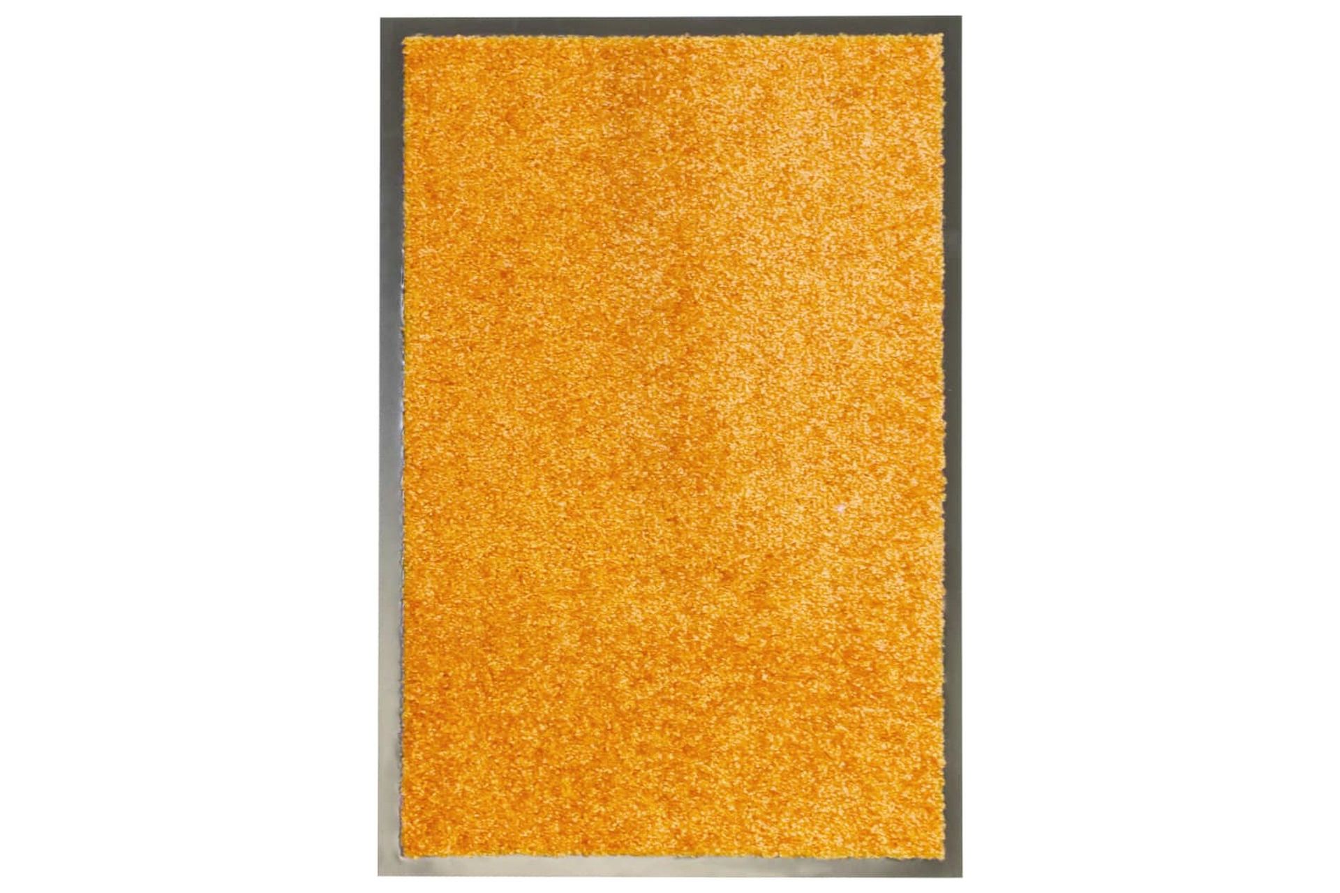 Dørmatte vaskbar oransje 40x60 cm - Oransj - Tekstiler - Tepper & Matter - Hall matte