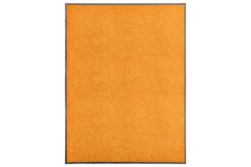 Dørmatte vaskbar oransje 90x120 cm - Oransj - Tekstiler - Tepper & Matter - Hall matte