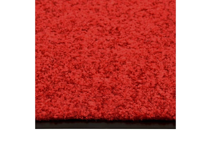 Dørmatte vaskbar rød 90x120 cm - Rød - Tekstiler - Tepper & Matter - Hall matte