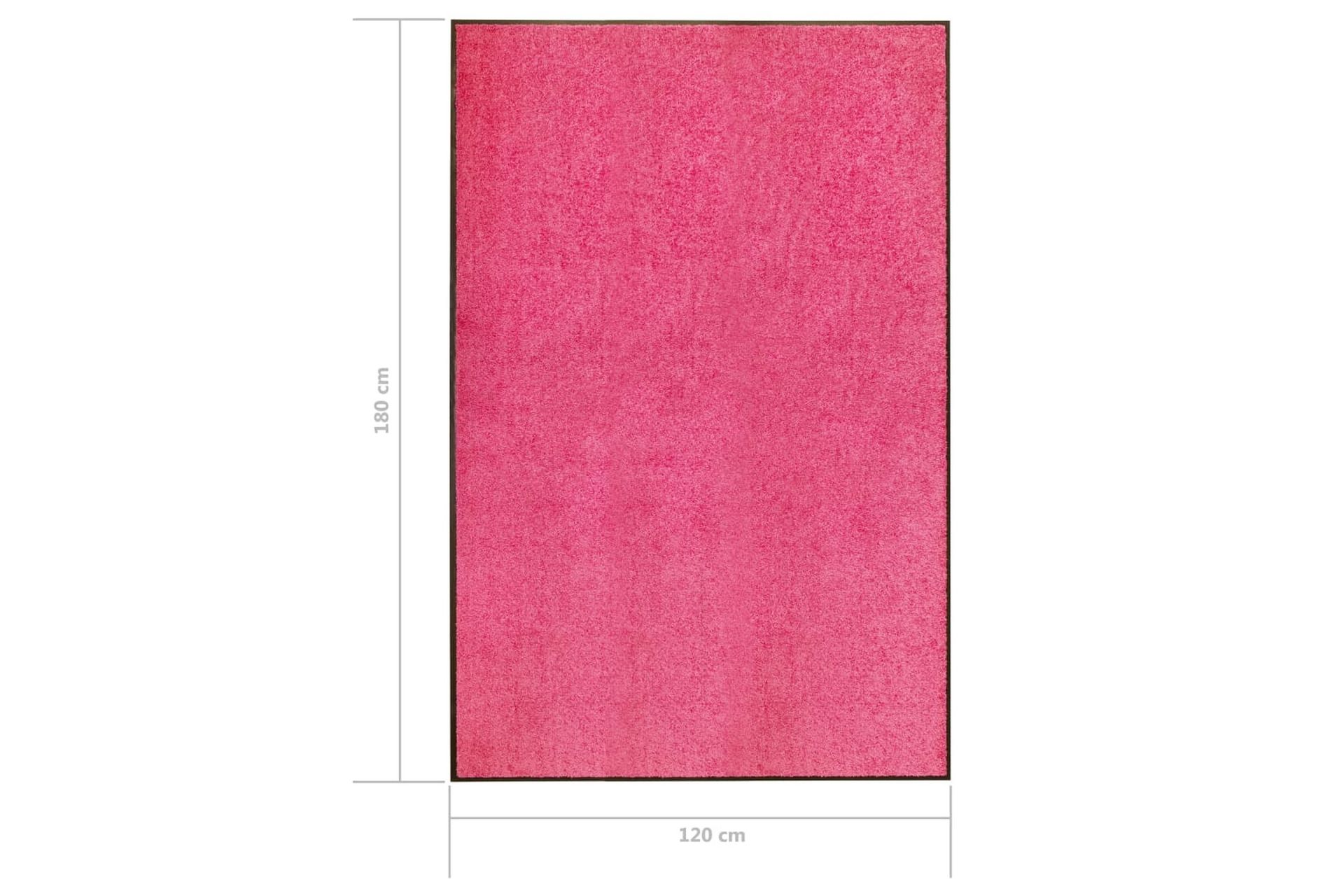 Dørmatte vaskbar rosa 120x180 cm - Rosa - Tekstiler - Tepper & Matter - Hall matte