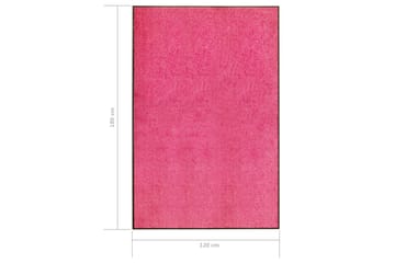Dørmatte vaskbar rosa 120x180 cm - Rosa - Tekstiler - Tepper & Matter - Hall matte