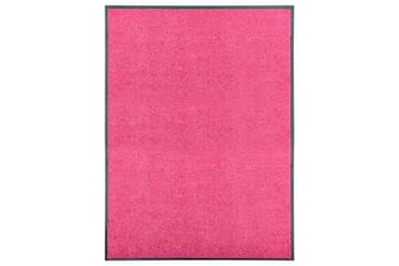 Dørmatte vaskbar rosa 90x120 cm - Rosa - Tekstiler - Tepper & Matter - Hall matte
