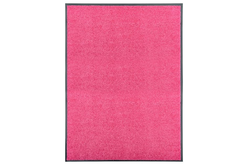 Dørmatte vaskbar rosa 90x120 cm - Rosa - Hall matte