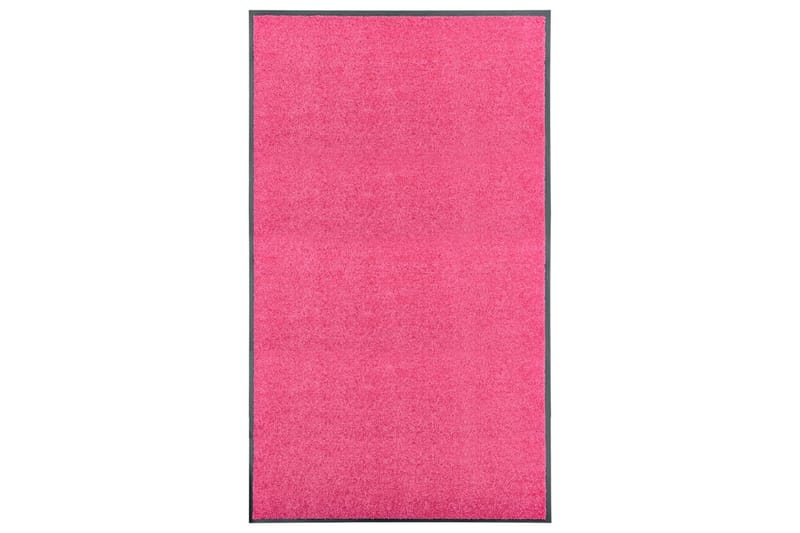 Dørmatte vaskbar rosa 90x150 cm - Rosa - Hall matte